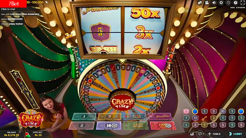 7Bet Crazy Time Live Casino