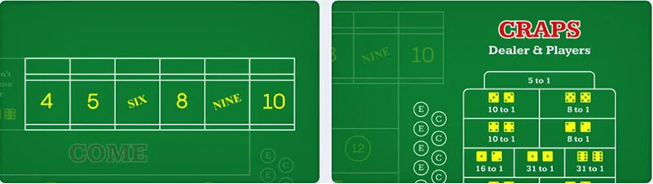 7Bet Live Craps Table Layout